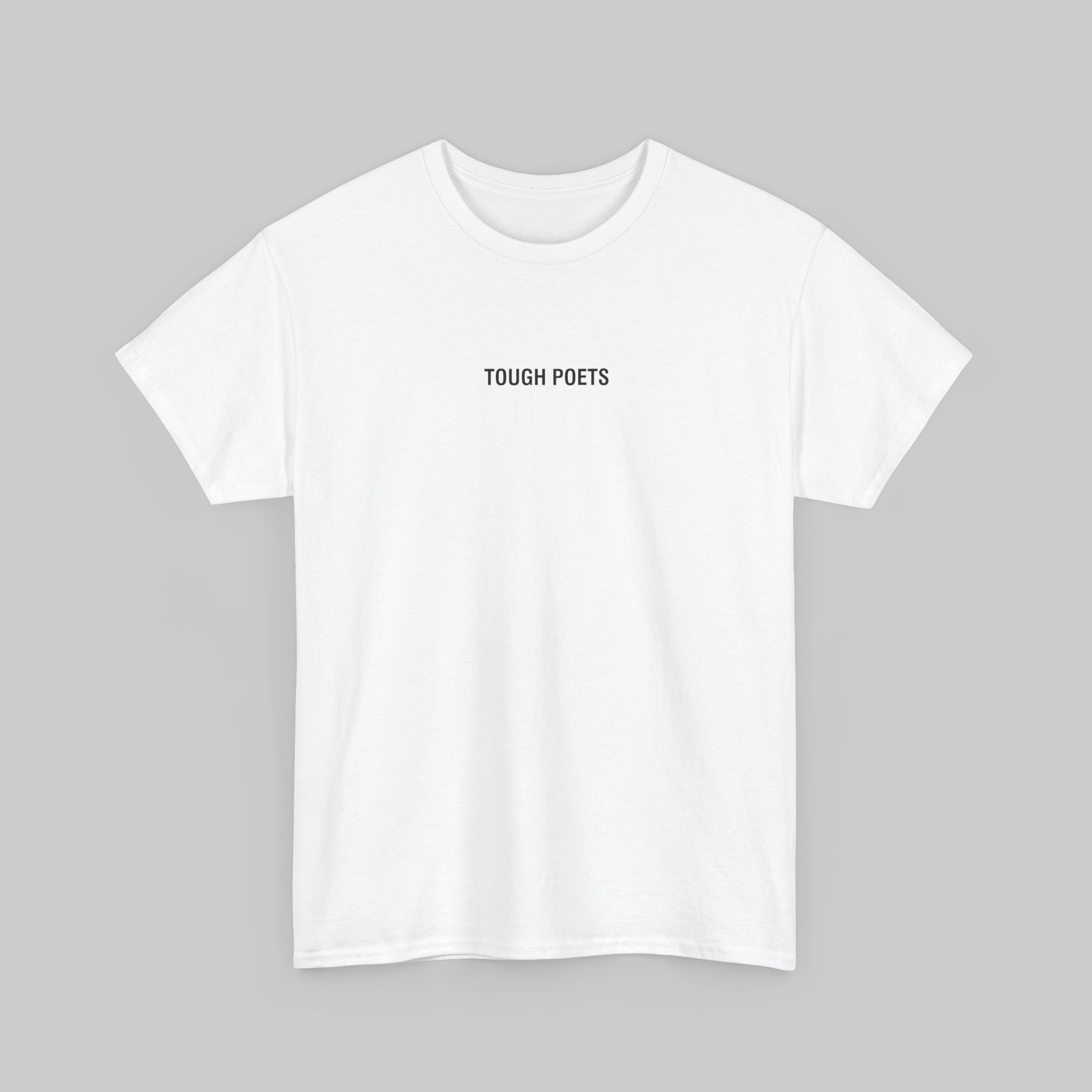 Tough Poets White Unisex Heavy Cotton T-Shirt